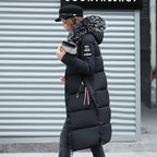 Girls' Cotton Padded Winter Coat with Fur Collar