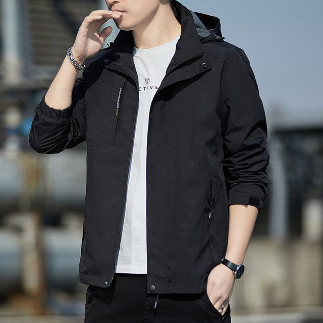 Men's Lightweight Windbreaker Jacket for Outdoor Sports