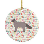 La Perm #3 Cat Christmas Ceramic Ornament