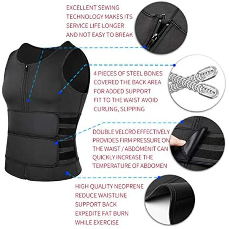 Men's Slimming Sweat Sauna Vest