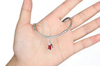 DIY Beaded Bracelet Silver Christmas Stocking Charm