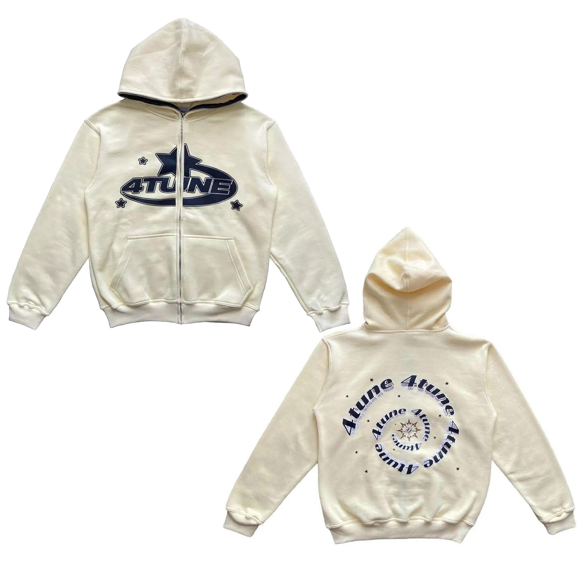 Full Face Zipper Hoodie | Streetwear