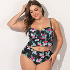 Plus Size Women's Bikini with Steel Support (One Set)