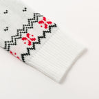 Plus Size Christmas Heart Reindeer Sweater for Women