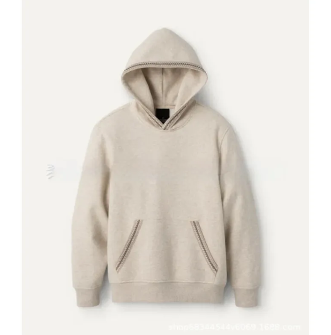 Fleece-Lined Hooded Earth Tone Pullover