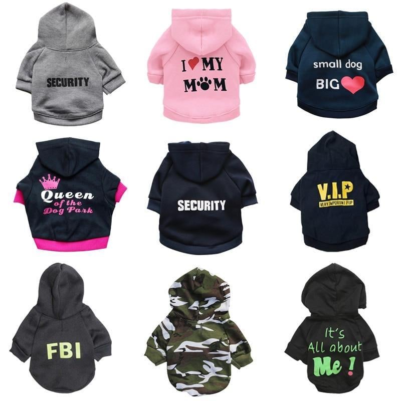 Fleece Printed Dog Clothes for Pets