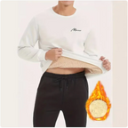 Men's Wool Stretch Printed Long Sleeve Casual T-shirt | Streetwear