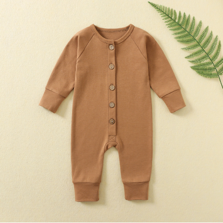 Cotton Long Sleeve Bodysuit for Infants and Toddlers