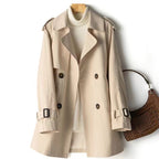 Women's Mid-Length Waist Wrap Versatile Windbreaker