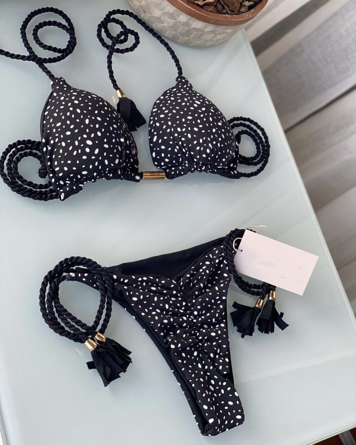 2023 Women's Low Waist Leopard Print Bikini Swimwear