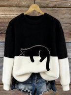 Women's Christmas Fleece Pullover Sweater | Streetwear