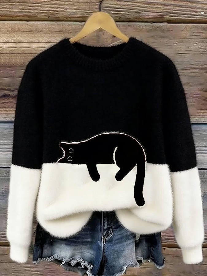 Women's Christmas Fleece Pullover Sweater | Streetwear