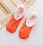 Solid Color Lamb Fleece Floor Socks for Fall & Winter