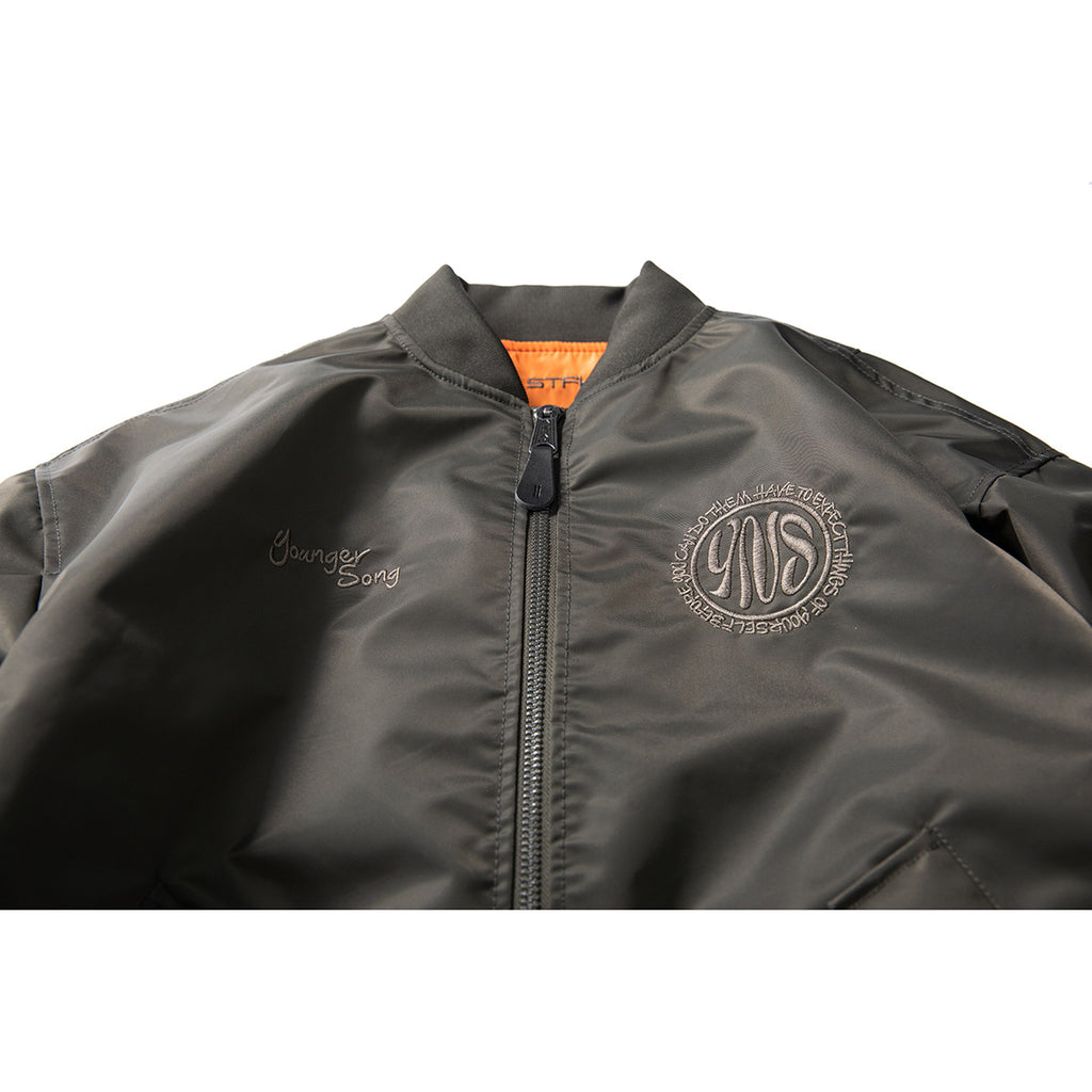 Men's Oversized Hip Hop Bomber Jacket for Spring/Fall