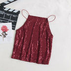2019 Summer Women's Sequin Neck Top and Dress