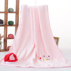 Christmas Reindeer Snowman Pig Hat Fleece Blanket | Embroidered Cap