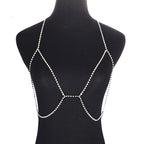 Rhinestone Bralette Body Chain