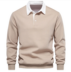 Flip Collar Long Sleeve Hoodie | Streetwear