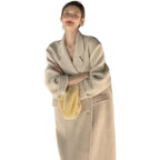 Mid-Length Loose Fit Women's Coat