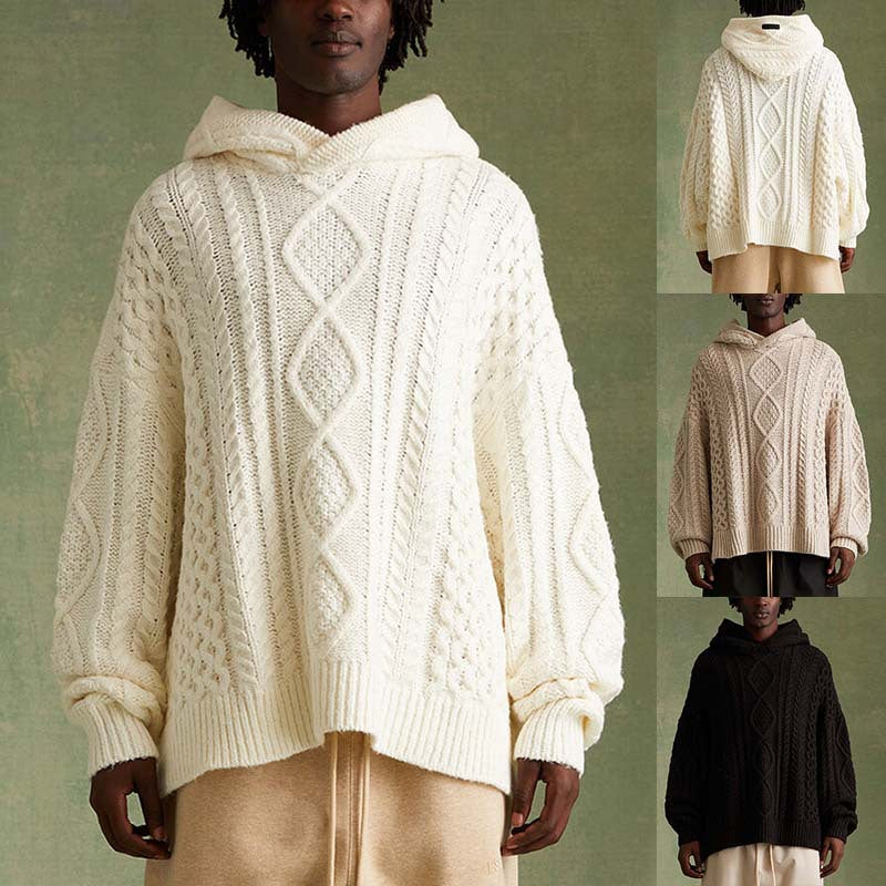Men's Wool Sweater Jacket