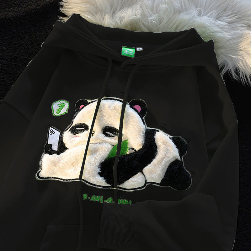 Panda Print Plus Size Comfortable Hoodie Sweatshirt | Streetwear