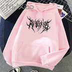 Solid Color Pocket Printed Hoodie | Streetwear