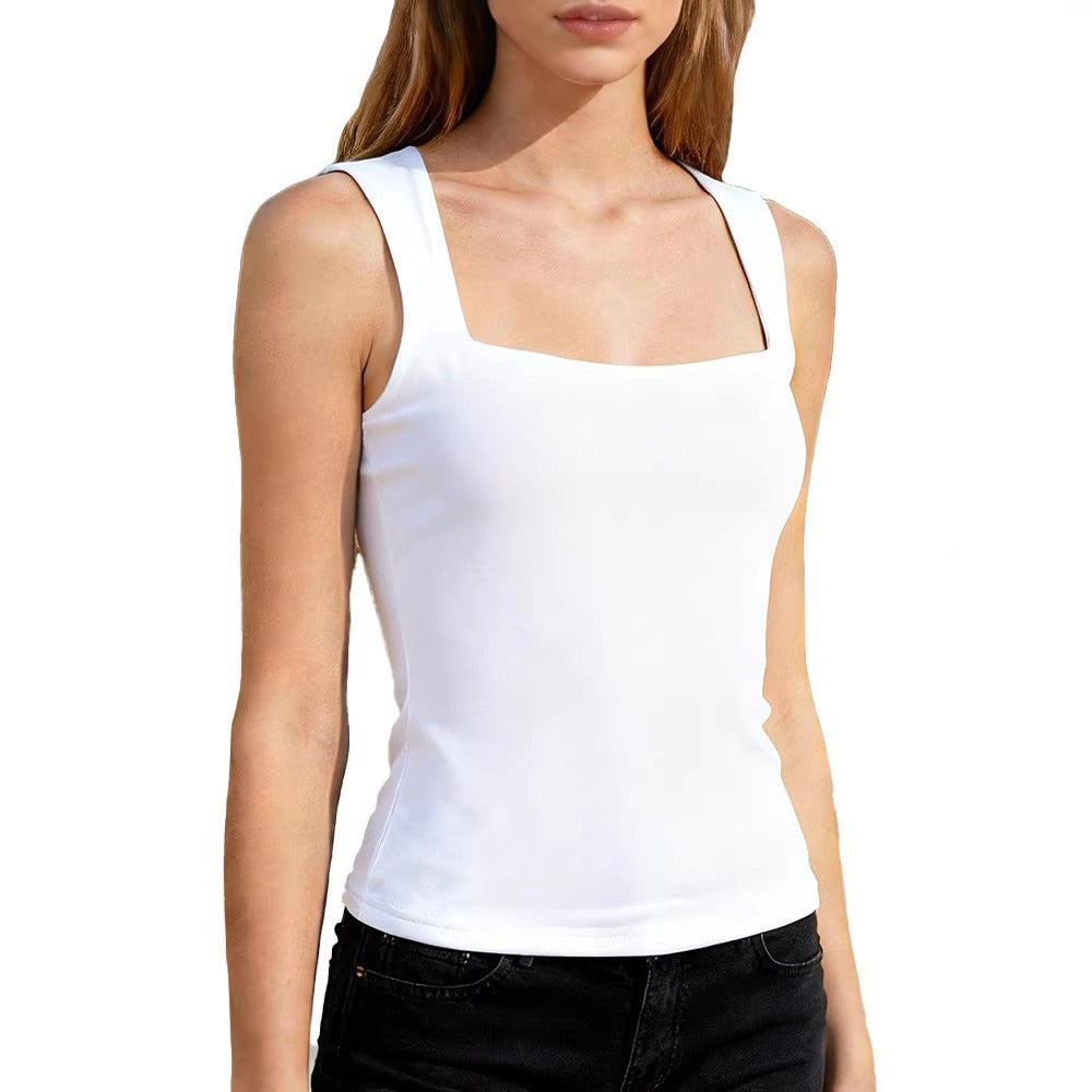 Women's Square Neck Sleeveless Tank Top
