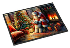 Old English Sheepdog and Santa Claus Doormat