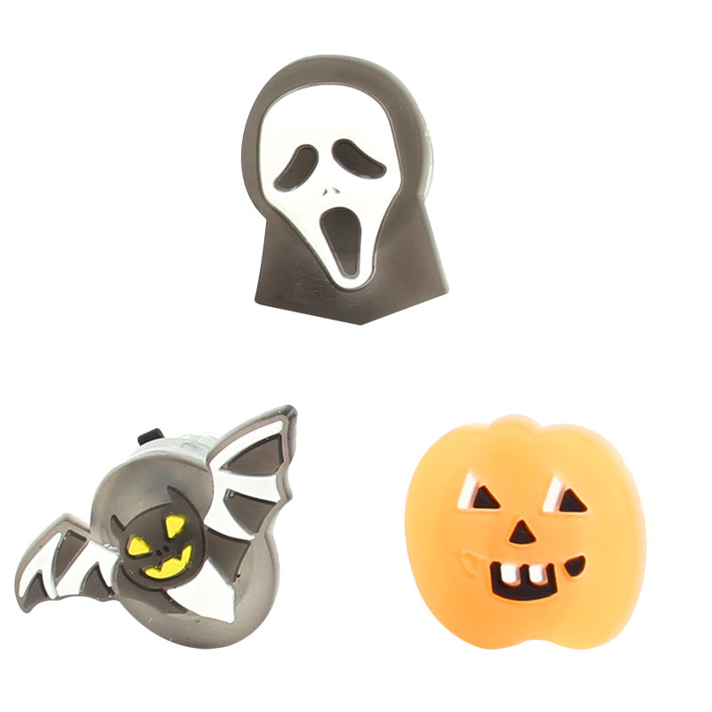 LED Glowing Pumpkin Ring for Halloween and Christmas