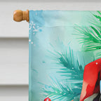 Pug Christmas House Flag