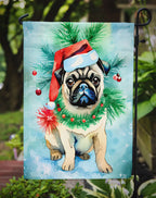 Pug Christmas Garden Flag