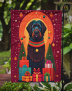 Black Briard Holiday Christmas Garden Flag