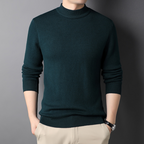 Thick Knit Half-High Collar Pullover Sweater | Streetwear
