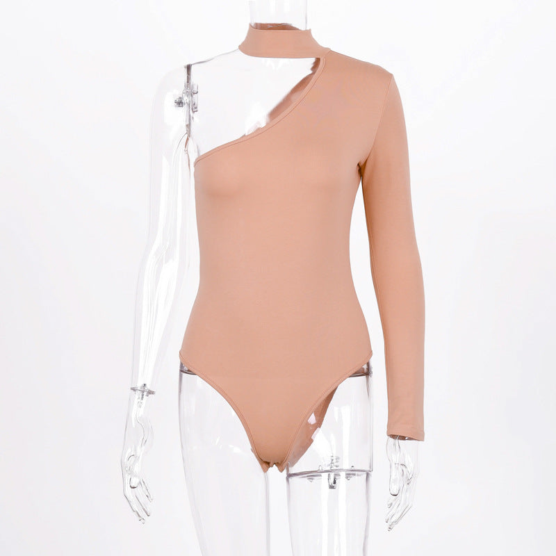 Trendy Women's Sexy One-Shoulder Bodysuit 2019