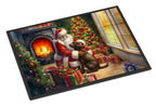 Labrador Retriever and Santa Claus Doormat
