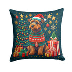Welsh Terrier Christmas Throw Pillow