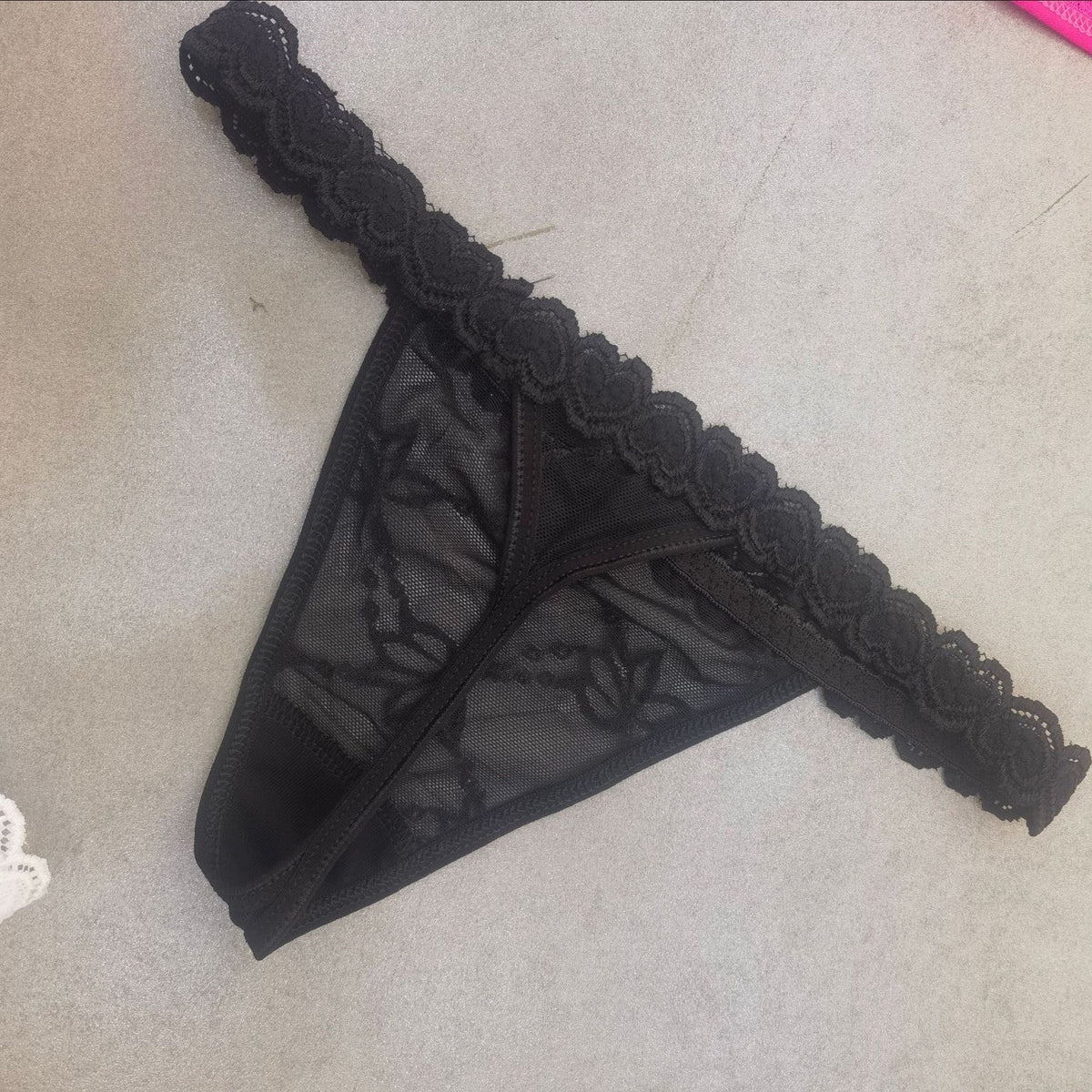 DIY Custom Metal Rhinestone Lace Panties for Women