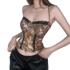 2000s Japanese Style Women's Coquette Corset Tank