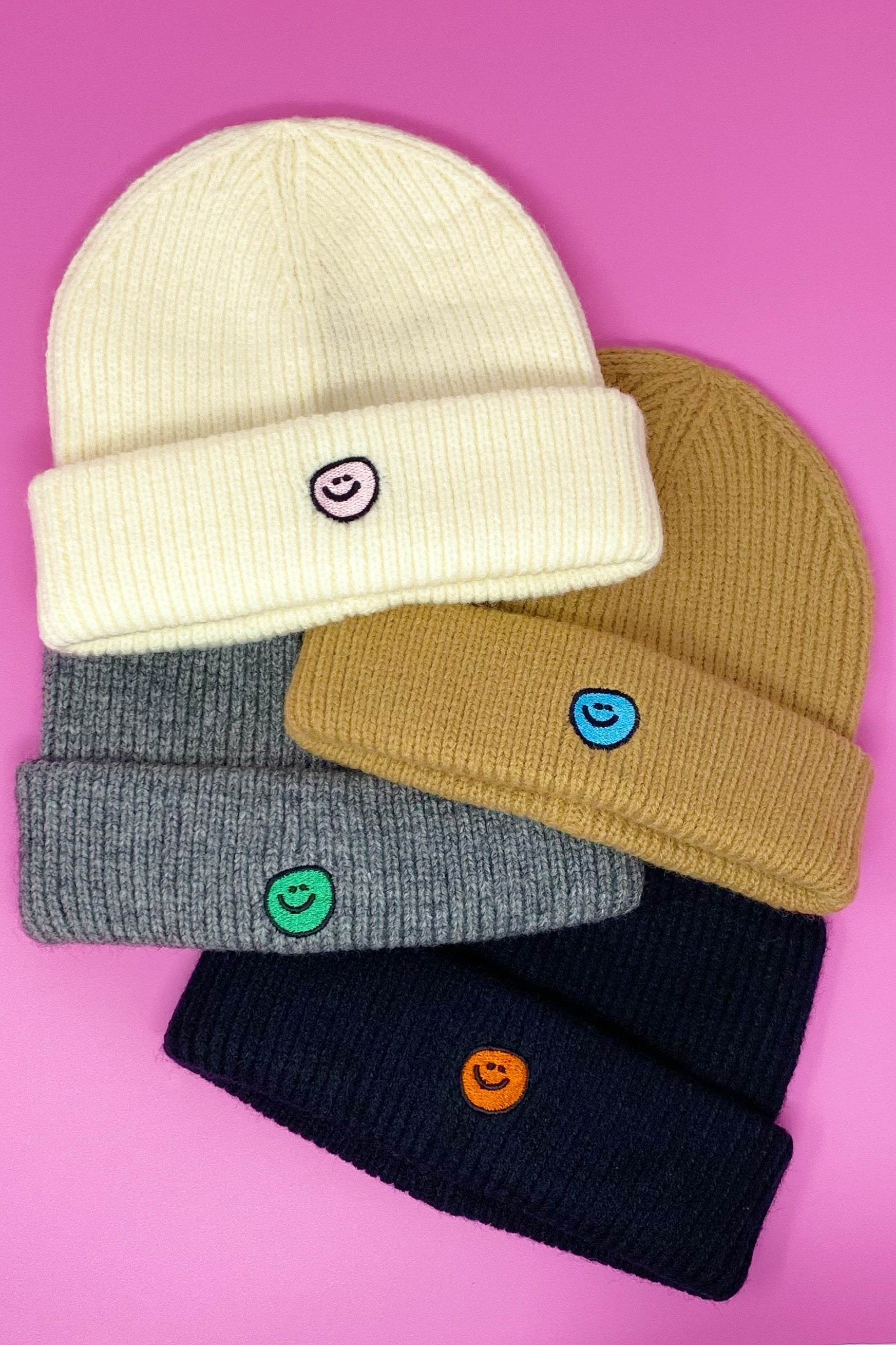 Simply Smile Beanie | Embroidered Cap