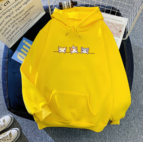 Printed Fleece Hooded Pullover Sweatshirt | Streetwear