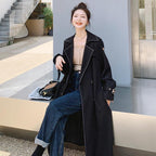 Mid-Length British Windbreaker Jacket for Street Style