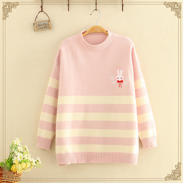 Korean Style Loose Long-Sleeved Pullover | Streetwear