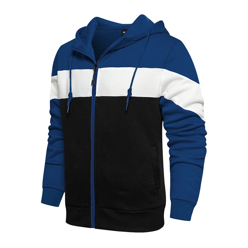 Color Block Cardigan Sweater for Youth and Men