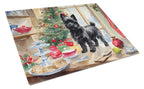 Cairn Terrier Christmas Cookies Glass Cutting Board