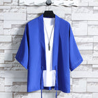 2024 Summer Men's Japanese Kimono Jacket and Shirt