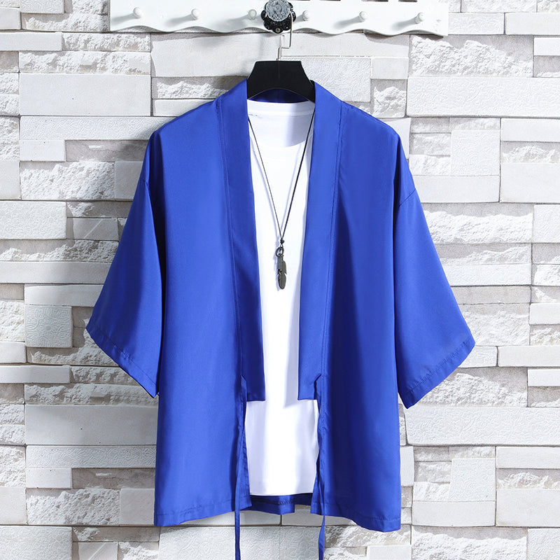 2024 Summer Men's Japanese Kimono Jacket and Shirt