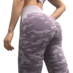 High-Waisted Seamless Yoga Pants & Sports Bra Set