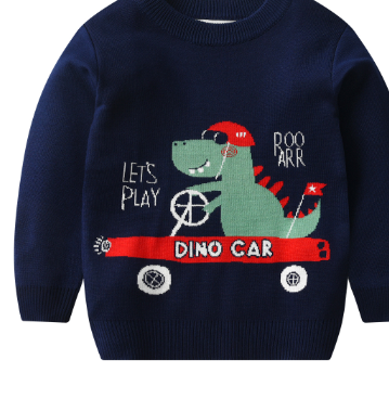 Children's Double-Layer Cotton Sweater for Autumn/Winter