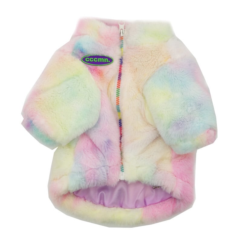 Thick Fur Coat Pet Suit for Autumn and Winter