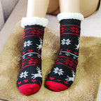 Winter Christmas Reindeer Warm Socks for Girls